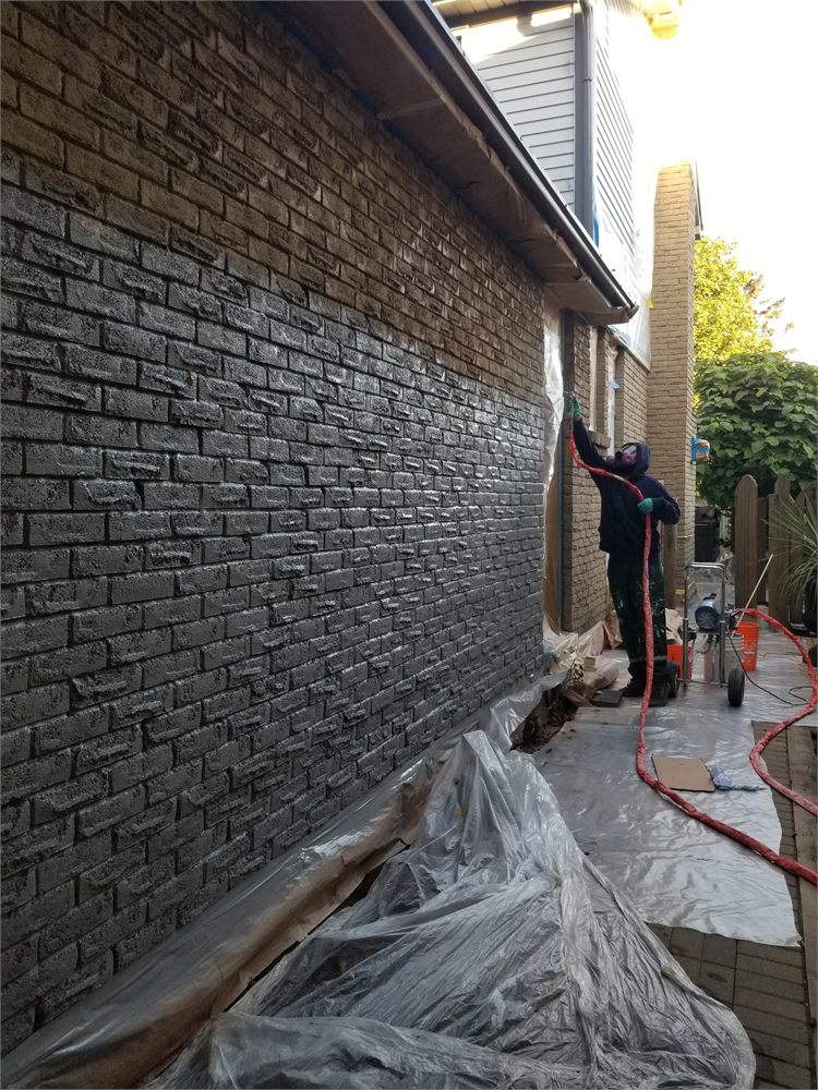 Exterior Brick Staining