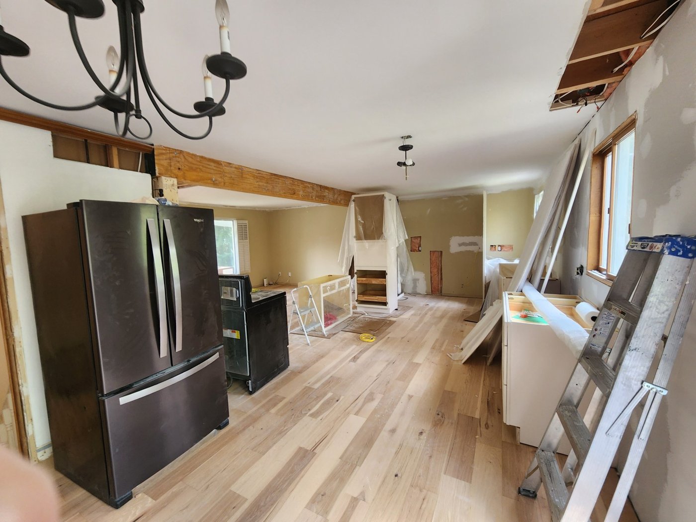 Open concept kitchen
