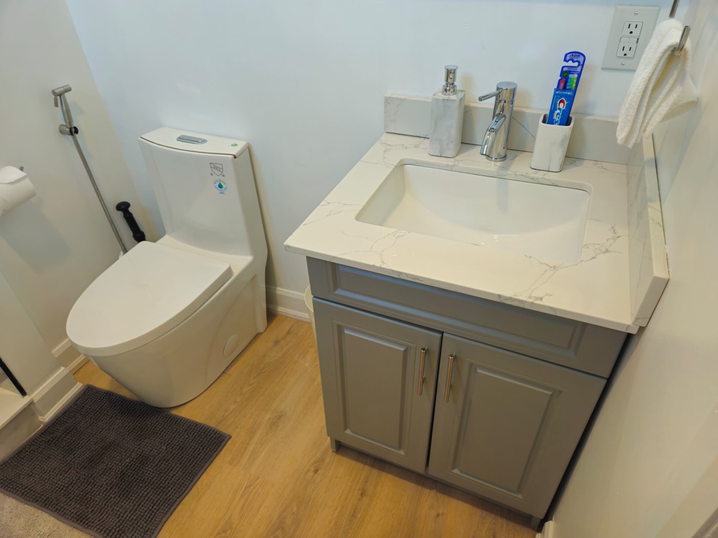 Basement bathroom
