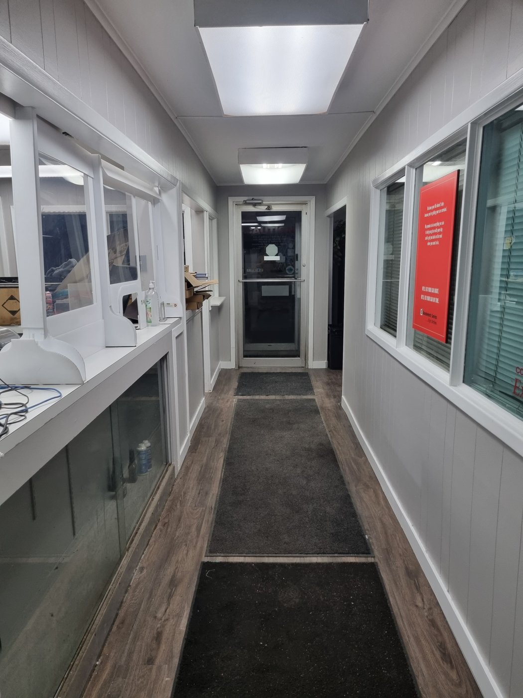 Finished basement living space