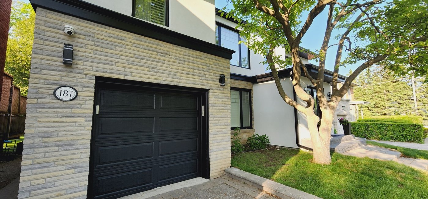 Modern home exterior angle